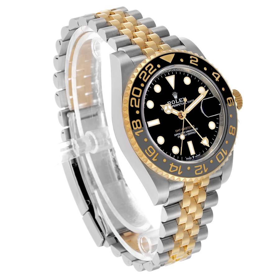 Role_x GMT Master II Zombie Black Grey Steel Yellow Gold Watch Two-tone Luxury Edition Premium Quality FrameFocus.in