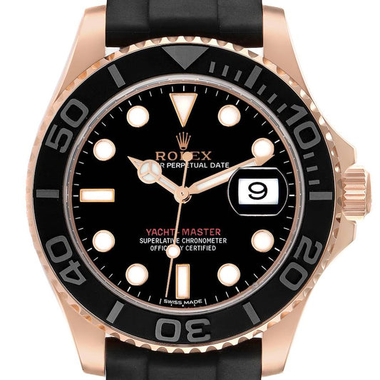RLX Yatch-Master Rose Gold Oyster Flex Bracelet Premium Quality FrameFocus.in