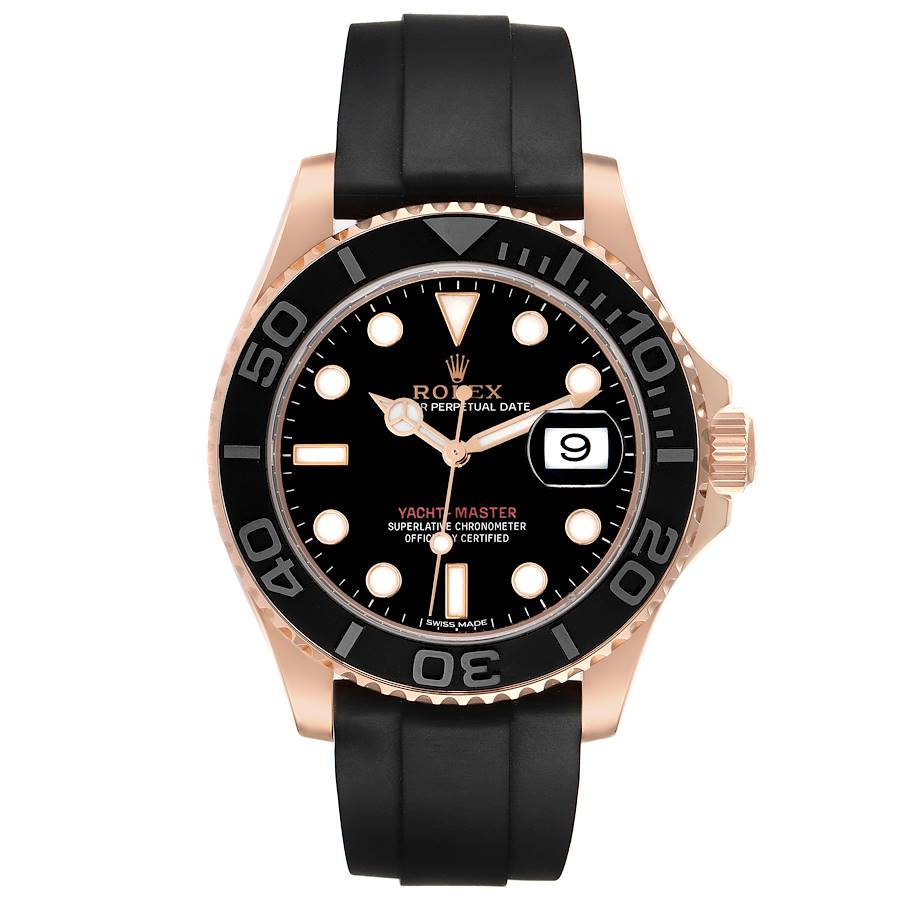 RLX Yatch-Master Rose Gold Oyster Flex Bracelet Premium Quality FrameFocus.in