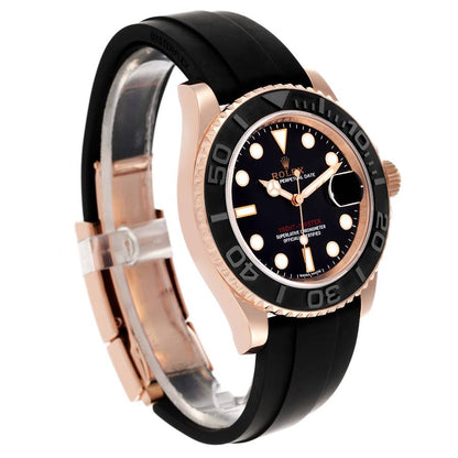 RLX Yatch-Master Rose Gold Oyster Flex Bracelet Premium Quality FrameFocus.in